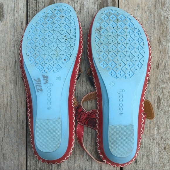 Socofy Colorful Floral Sandals 39 - Picture 6 of 7